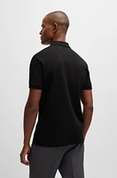 Paddy polo shirt with drop-needle stitching