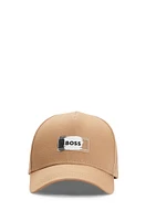 Cotton-twill cap with signature logo print