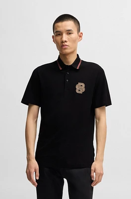 BOSS x Creation of the Gods mercerised-cotton polo shirt