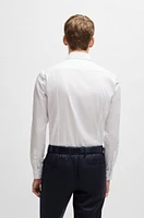 Slim-fit shirt structured cotton