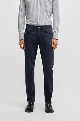 BOSS - Delaware slim-fit jeans dark-blue stretch denim Dark Blue