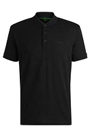 Paddy relaxed-fit polo shirt quilted mercerized cotton