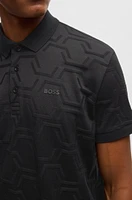 Paddy relaxed-fit polo shirt quilted mercerized cotton