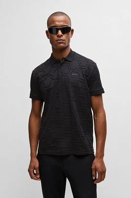 Paddy relaxed-fit polo shirt quilted mercerized cotton