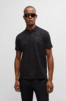 Paddy relaxed-fit polo shirt quilted mercerized cotton