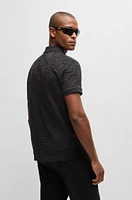 Paddy relaxed-fit polo shirt quilted mercerized cotton