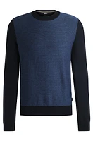 Regular-fit sweater with herringbone structure