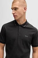 Paddy polo shirt cotton jacquard