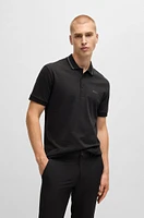 Paddy polo shirt cotton jacquard