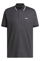 BOSS - Paddy polo shirt cotton jacquard Dark Blue