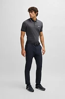 BOSS - Paddy polo shirt cotton jacquard Dark Blue