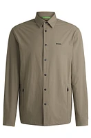 Relaxed-fit overshirt water-repellent stretch fabric