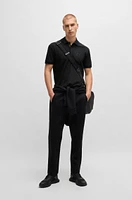 BOSS - Paddy polo shirt cooling cotton Black