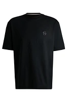 Mercerized-cotton T-shirt with Double B monogram