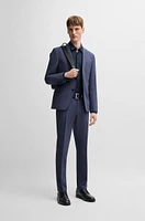 Slim-fit shirt performance-stretch jacquard