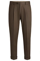 Relaxed-fit trousers patterned virgin wool