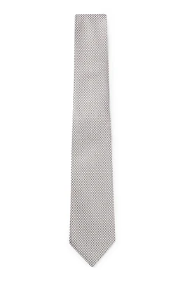 Patterned tie in Italian-made silk jacquard