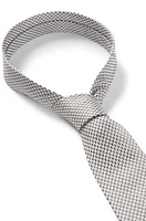 Patterned tie in Italian-made silk jacquard