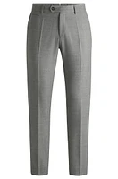 Slim-fit trousers melange wool