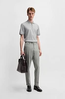 Slim-fit trousers melange wool