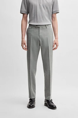 Slim-fit trousers melange wool