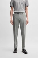 Slim-fit trousers melange wool