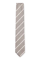 Striped tie in Italian-made silk