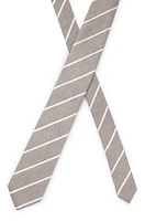 Striped tie in Italian-made silk