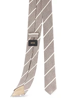 Striped tie in Italian-made silk