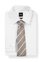 Striped tie in Italian-made silk