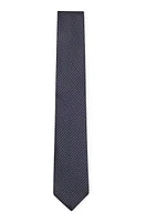 BOSS - Patterned tie in Italian silk jacquard