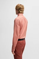 Slim-fit shirt Italian-made cotton-cashmere twill