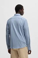 Slim-fit shirt stretch-cotton jersey