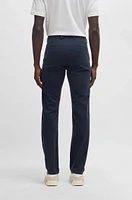 Slim-fit chinos structured comfort-stretch cotton