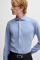 Slim-fit shirt a stretch-cotton