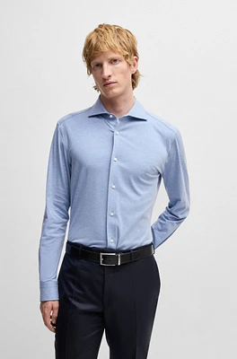 Slim-fit shirt a stretch-cotton