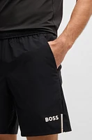 Active tennis shorts quick-dry super-stretch fabric