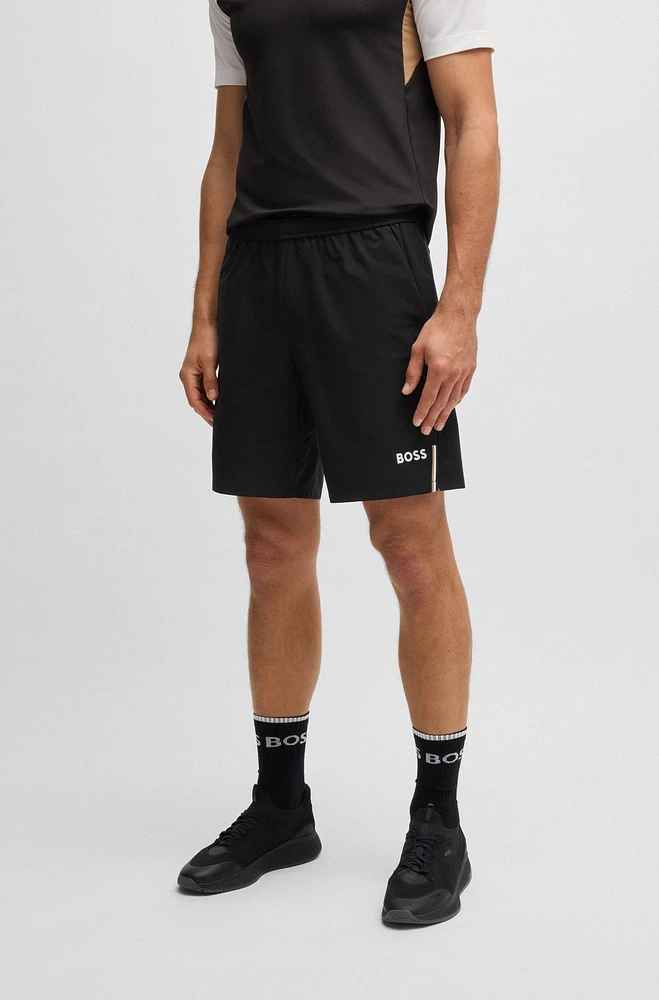 Active tennis shorts quick-dry super-stretch fabric