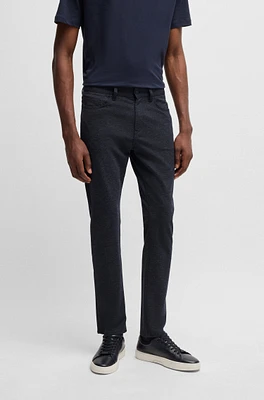 Delaware slim-fit trousers two-tone stretch jersey