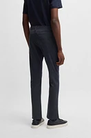 Delaware slim-fit trousers two-tone stretch jersey