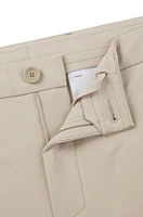 Slim-fit trousers water-repellent stretch fabric