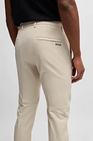 Slim-fit trousers water-repellent stretch fabric