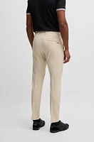 Slim-fit trousers water-repellent stretch fabric