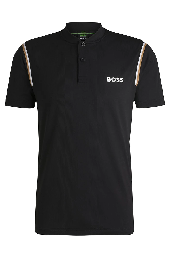 BOSS x Matteo Berrettini active polo shirt with moisture control