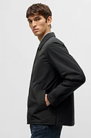 Relaxed-fit overshirt with lightweight padding