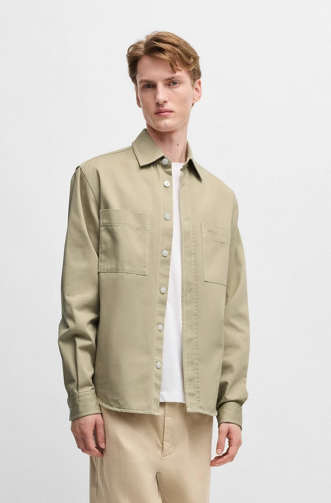 Relaxed-fit shirt cotton twill