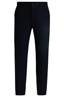 Slim-fit washable trousers micro-patterned stretch fabric