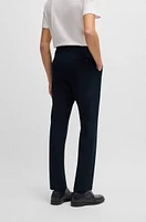 Slim-fit washable trousers micro-patterned stretch fabric