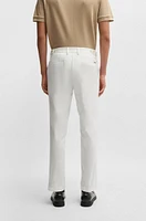 Slim-fit trousers washable stretch cotton