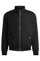 BOSS x ASTON MARTIN water-repellent bomber jacket with nubuck trims